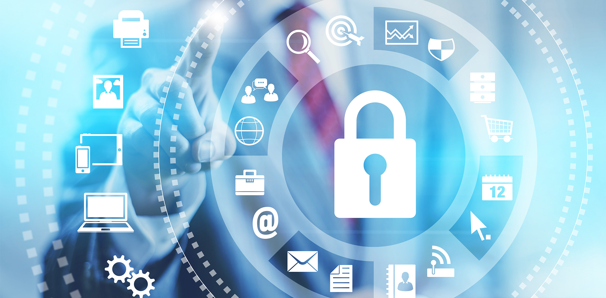 2021-security-predictions-image Man pressing on security icons for 2021 security predictions